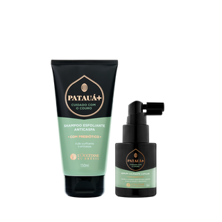 Shampoo Esfoliante Anticaspa e Sérum Calmante Capilar Patauá